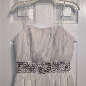NWOT Kiki Strapless White High to Low Dress